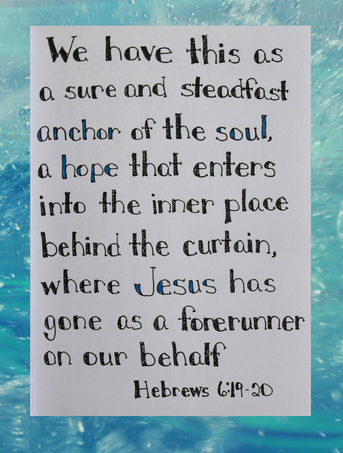 Home Sweet Life Hebrews 6 19 20