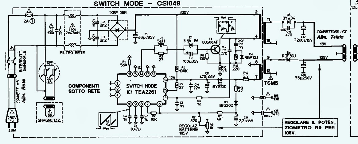 Electro help: MIVAR 14M4 - COLOR TV - SCHEMATIC [Circuit ...