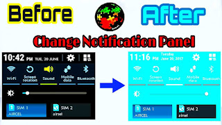 Change notification panel Wanam xposed