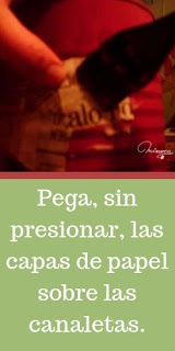 Aplica la técnica de cartapesta sobre las canaletas Técnica de cartapesta para latas. Tutoriales simples para hacer en casa. Manualidades sencillas