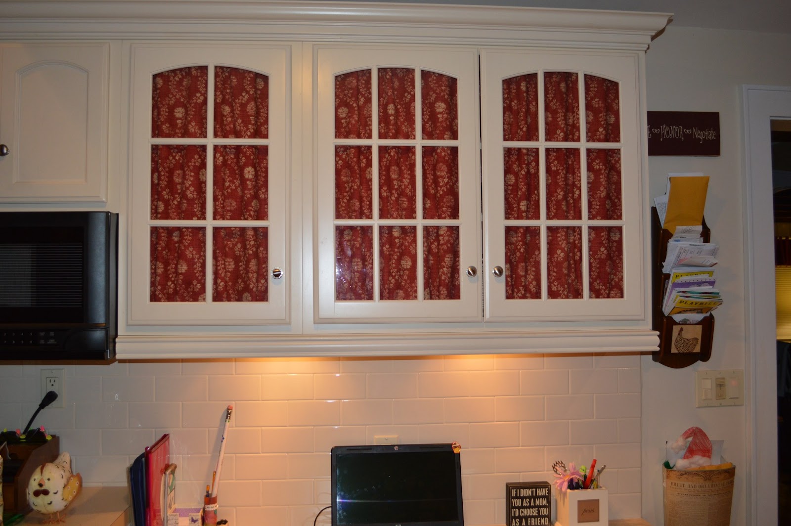 Decorating Cheats Adding Fabric To Glass Doors Exquisitely