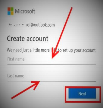 Name-in-microsoft-account-signup-process