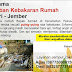 Donasi Korban Rumah Kebakaran di Kecamatan Pakusari - Jember