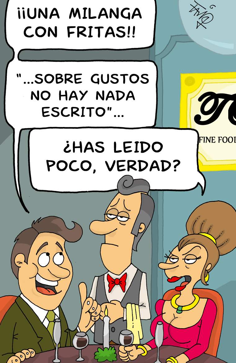 Humor Gráfico No hay nada escrito?...