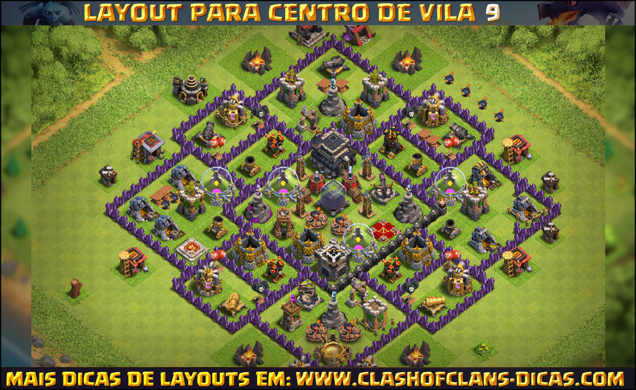 Layouts De Cv9 Clash Of Clans Clash Of Clans Dicas Layouts De Cv9 Clash Of Clans Clash Of Clans Dicas