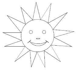 sun drawing line coloring outline drawings kindergarten painting clipart 2d worksheet guide clip application graphics face doodle