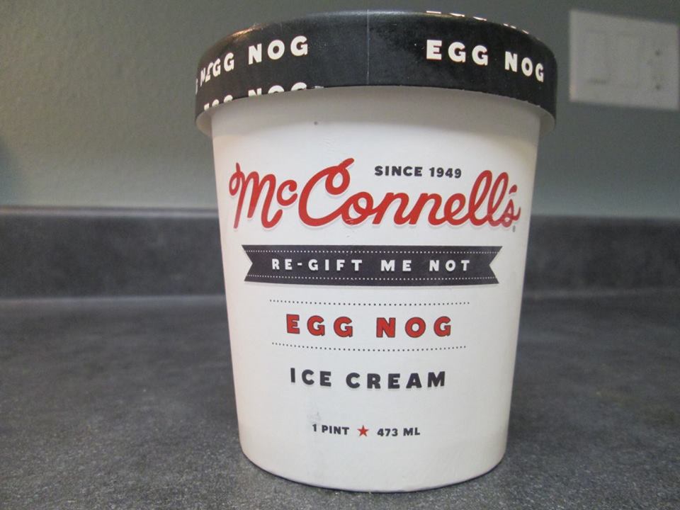David's Ice Cream Reviews McConnell's Egg Nog