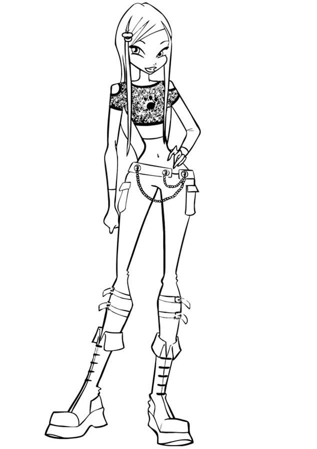 Winx Club All: Colorear: Roxy