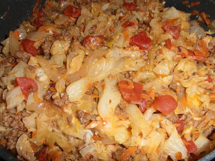 Cabbage and Ground Beef Skillet