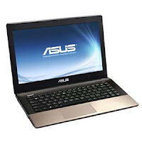 laptop comes amongst aluminum trunk amongst a textured complete Asus K45VD