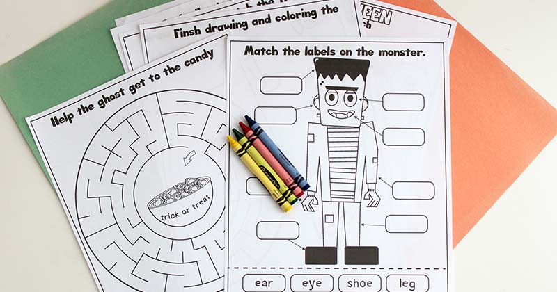 Printable Halloween Activity Book for Kids | Sunny Day Family