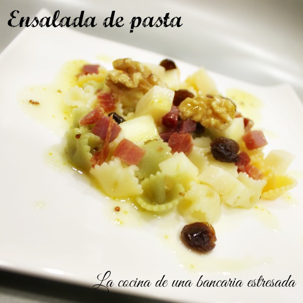 Receta de ensalada de pasta, paso a paso y con fotografías