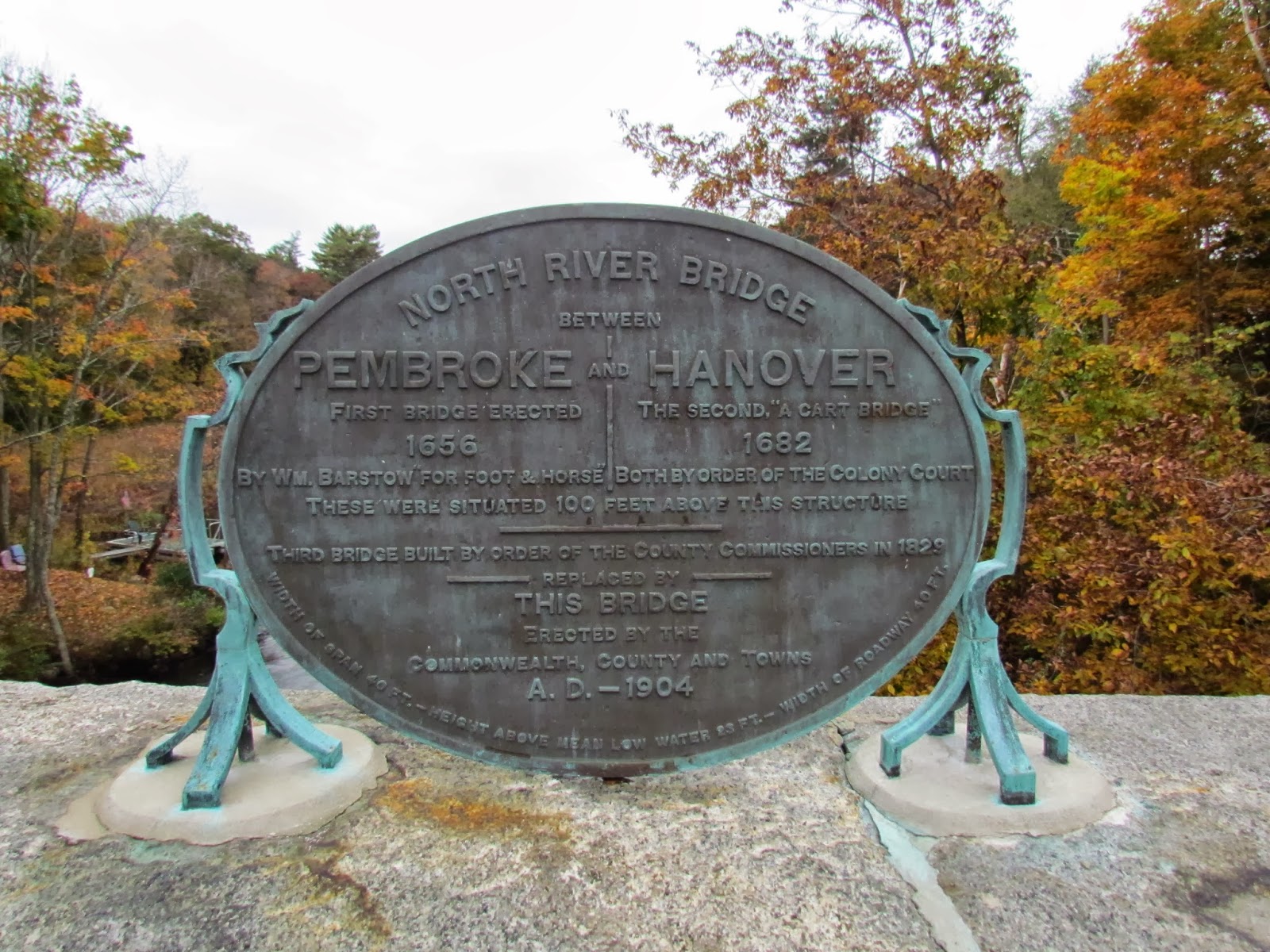 MAUREEN VEZINA OIL PAINTER Bridge Connecting Pembroke and Hanover at