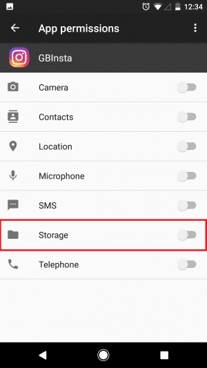 GBinsagram storage
