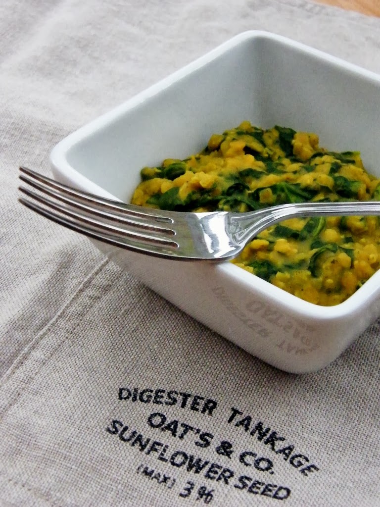 Easy Spinach and Coconut Dal Tinned Tomatoes