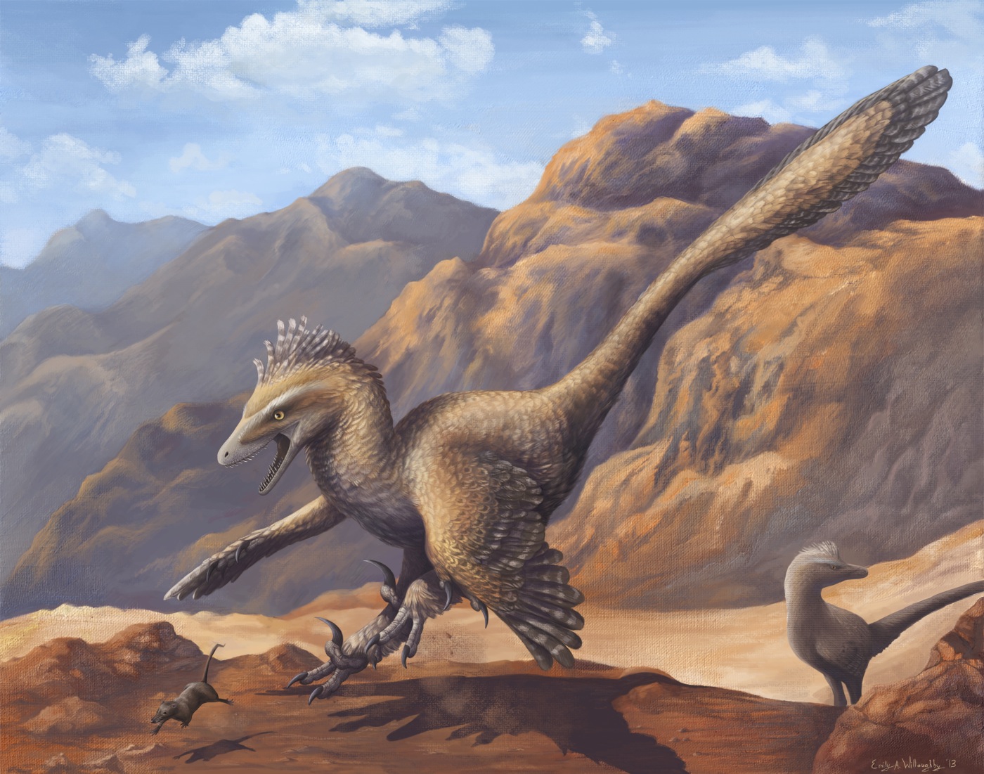 Your Favorite Artwork(s) of Your Favorite Fossil Species The_velociraptor_hunting_dance_by_ewilloughby-d68f94a