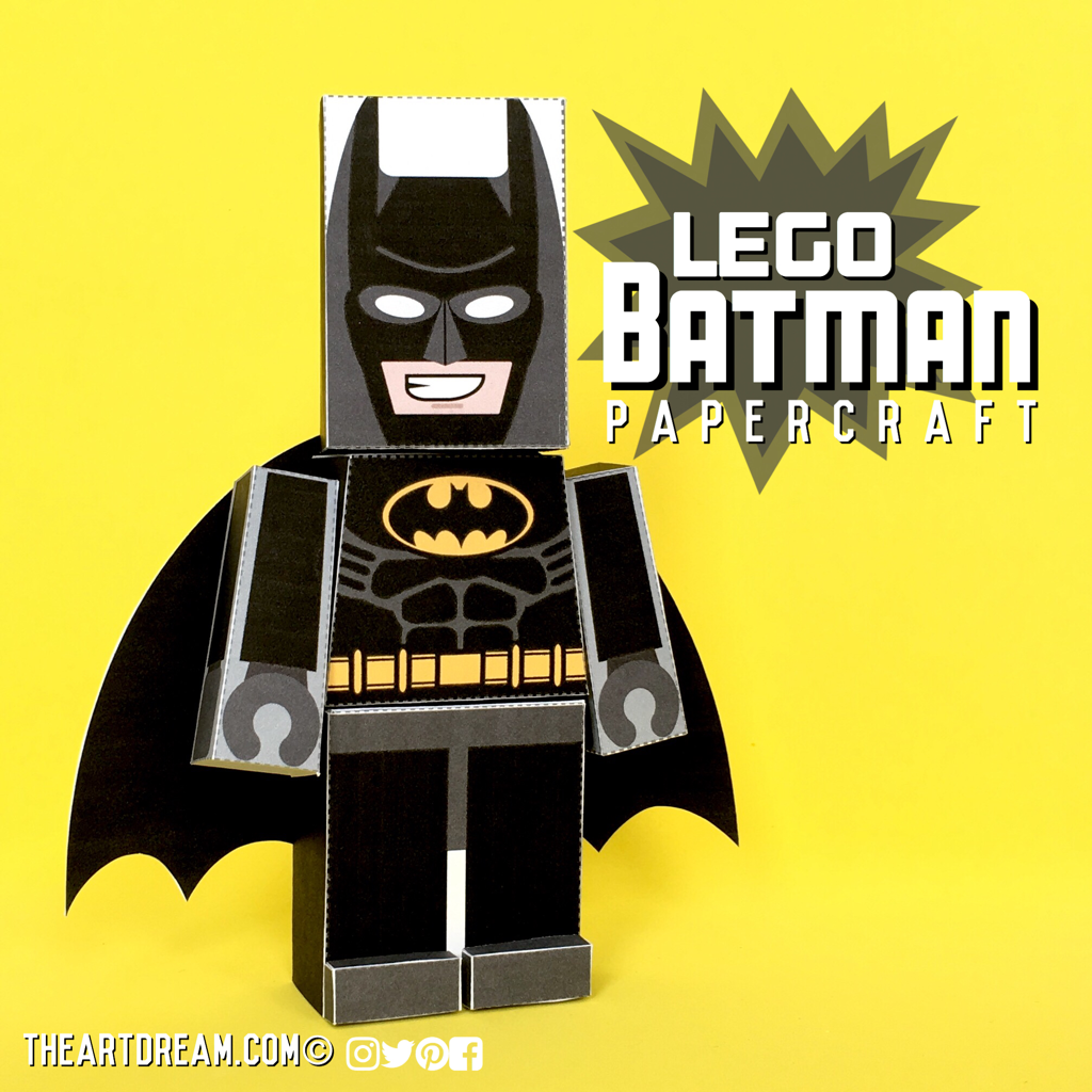 Ninjatoes' papercraft weblog simple papercraft LEGO Batman