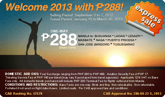 Spotlight Philippines: Air Philippines Seat Sale Promo ...