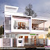 Duplex contemporary house plan