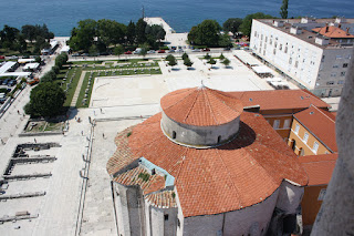 Zadar z lotu ptaka, zabytki w Zadarze