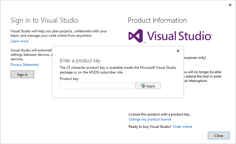 Living and breathing the world of Microsoft: Activating Visual Studio 2013