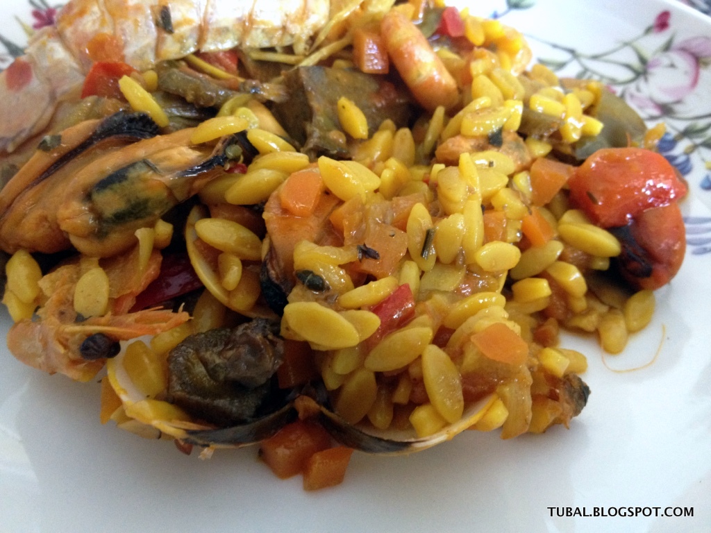 TUBAL PAELLA DE ORZO CON MARISCOS