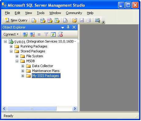 Microsoft SQL Server: How to import packages using Integration Services