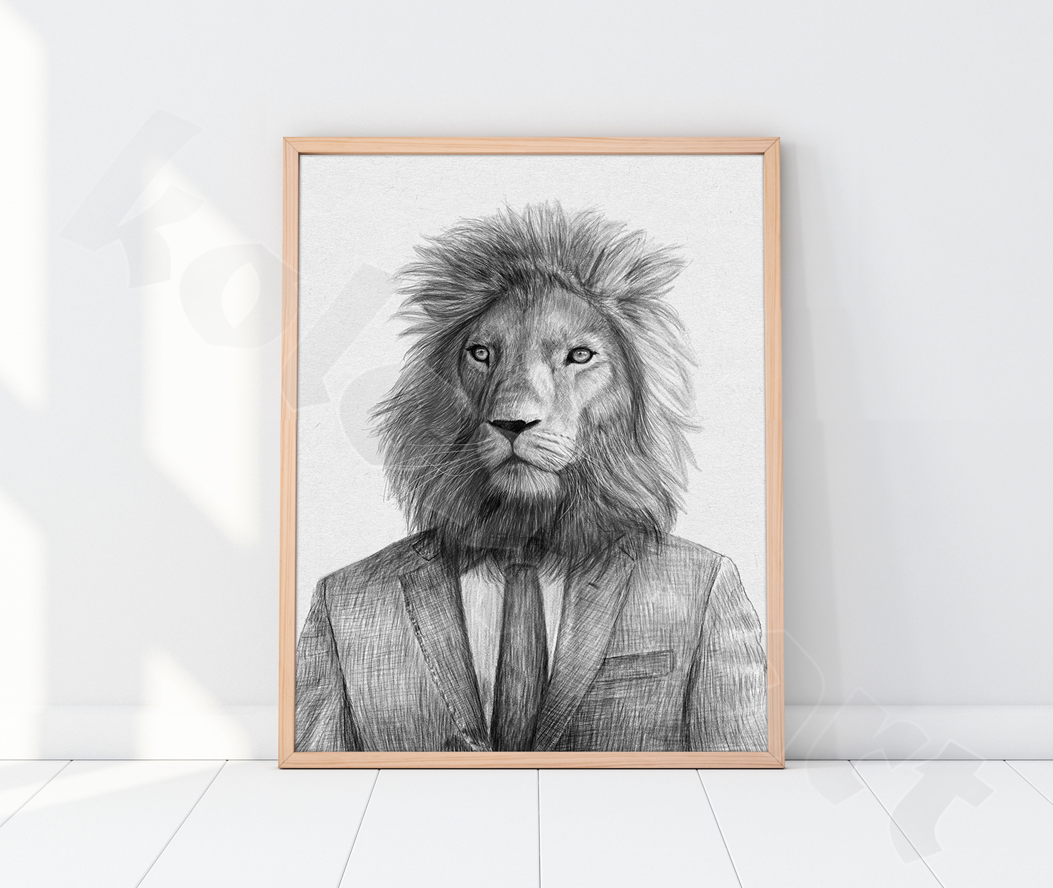 Funny poster Lion print Lion king Leo zodiac Lion wall art