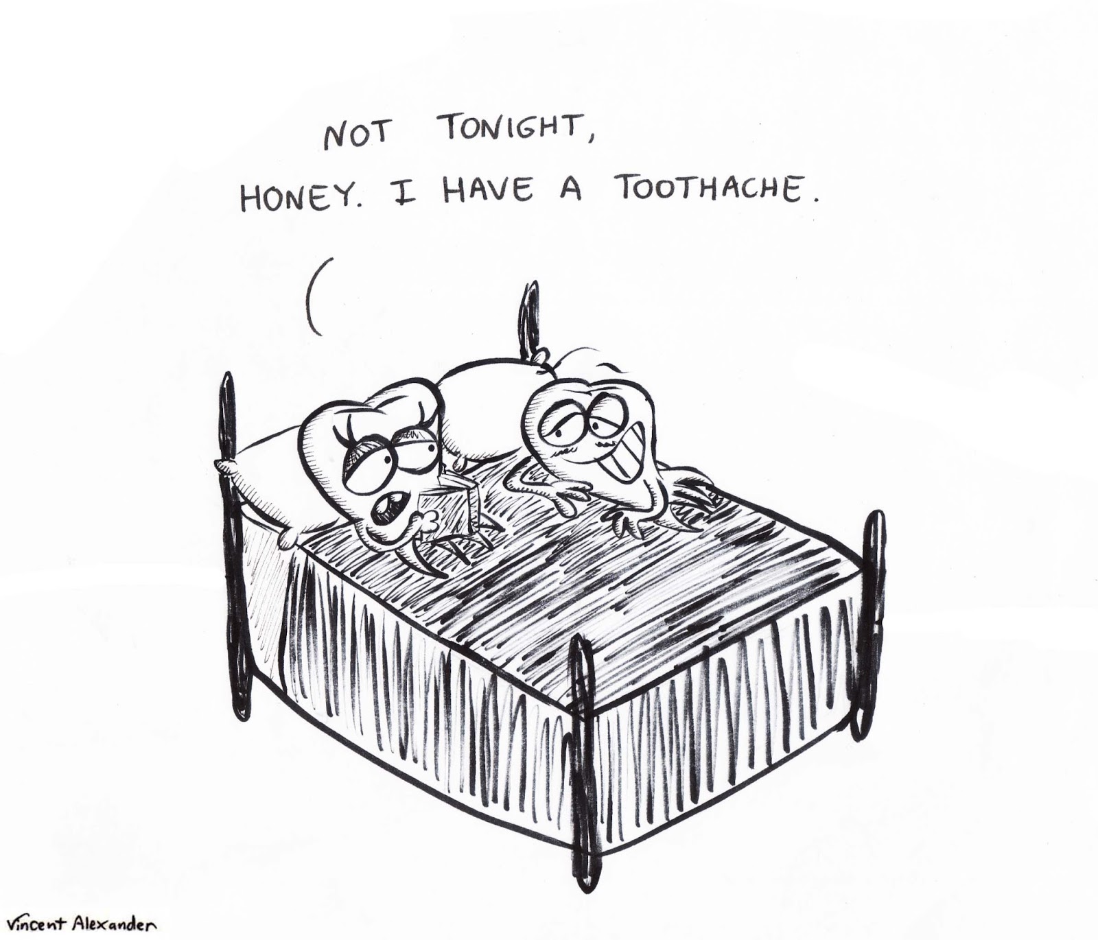 Vincent Alexander Cartoons Toothache