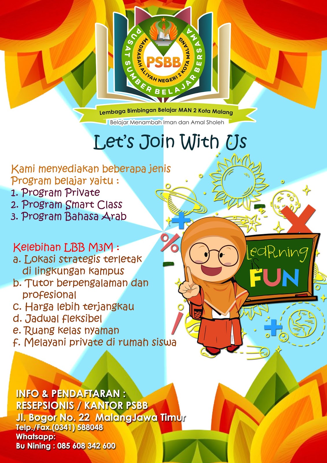 Poster Bimbingan Belajar Contoh Poster