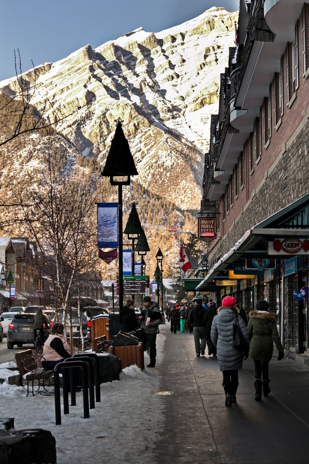 Banff Village in Winter, Canada