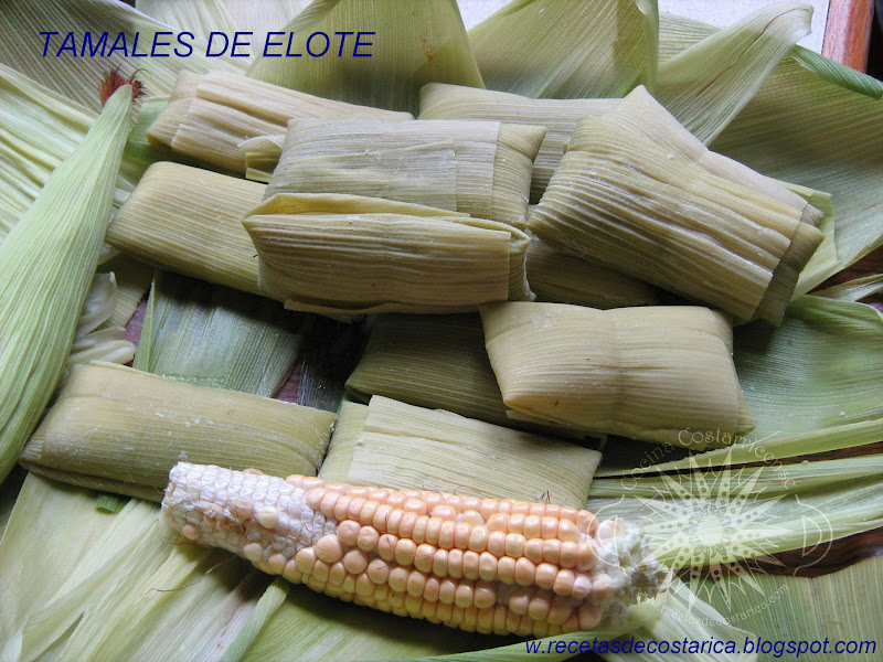 Cocina Costarricense tamal dulce de elote