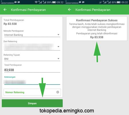 Cara Konfirmasi Pembayaran Pesanan Di Tokopedia Gambar