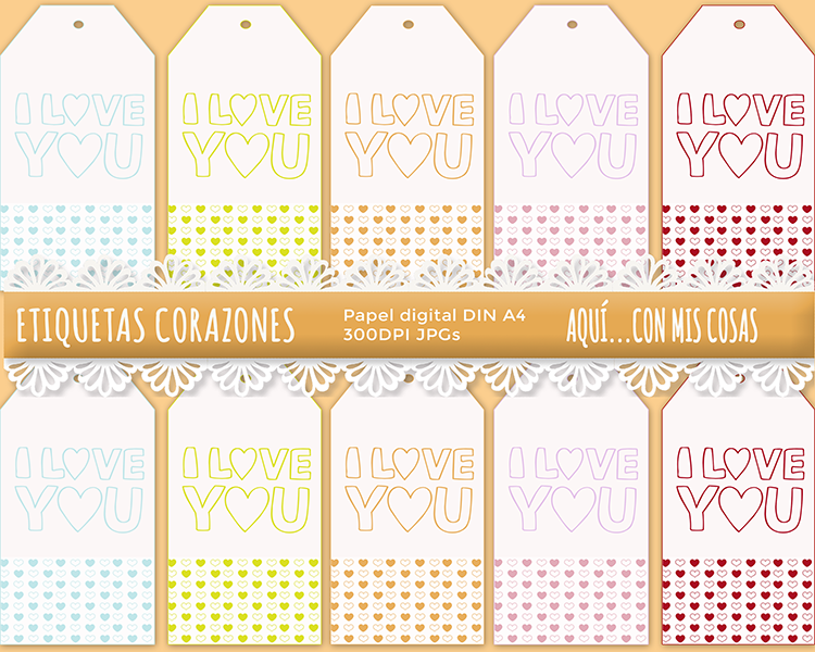 etiquetas san valentin