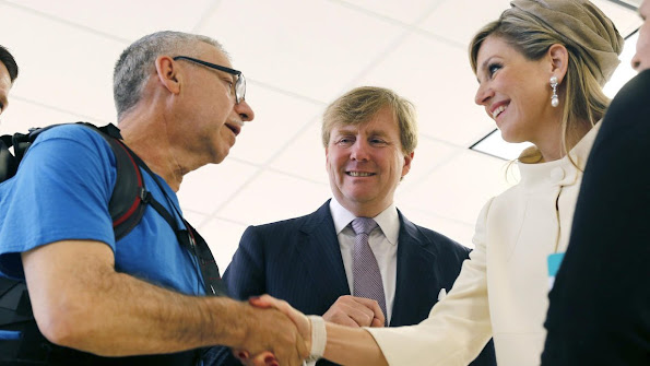 King Willem-Alexander and Queen Maxima of The Netherlands visits Rehabilitation Institute Chicago in Chicago. United States
