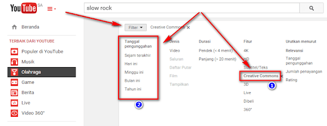 Mencari & Mendapatkan Video Creative Commons Di Youtube