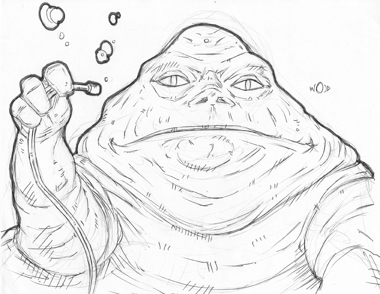 jabba the hut coloring pages - photo #3