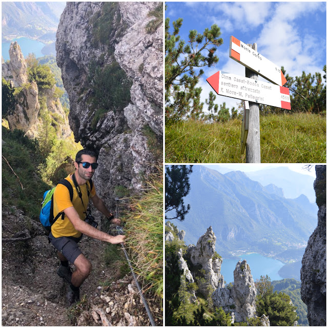 monte corno ferrata pellegrini lago di ledro