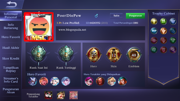 Cara Mengganti Foto Profil Avatar Mobile Legends Dengan Foto Sendiri Cara Mengganti Foto Profil Avatar Mobile Legends Dengan Foto Sendiri