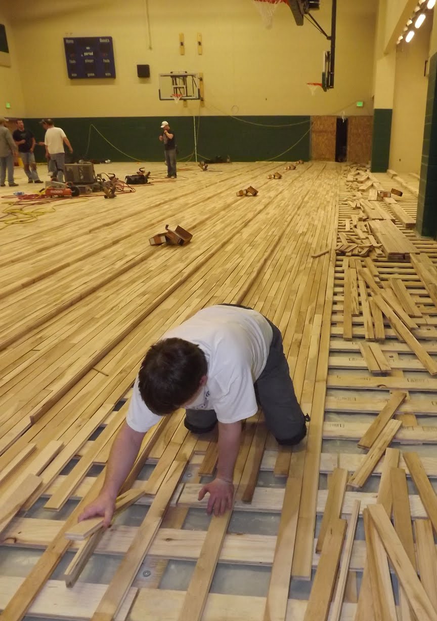 Broader Deeper Stronger Gym Floor Installation