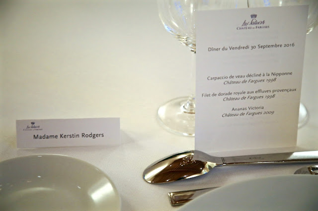 dinner at chateau de fargues