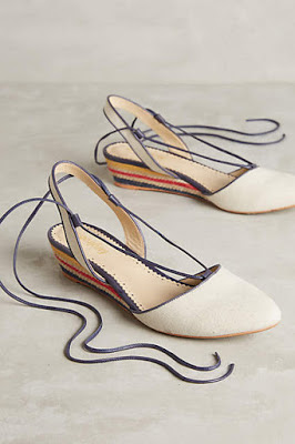 Women's shoes, heels, wedges, and sandals, bohemian style, from Anthropologie
