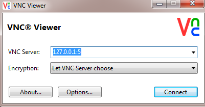 vnc server service start failed
