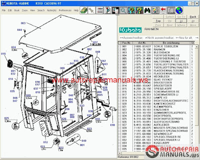 Free Auto Repair Manual : Kubota Tractors, Construction , Utility