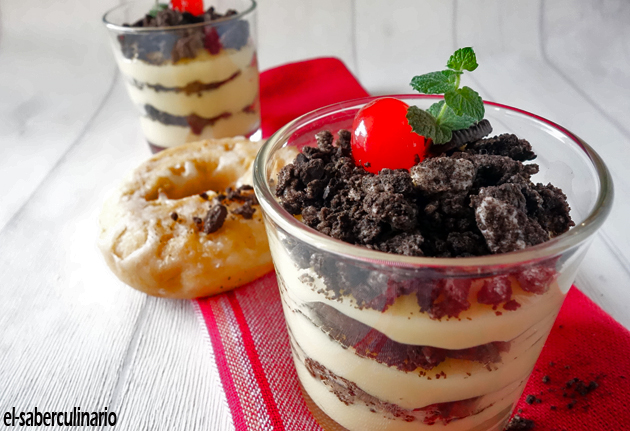 Cómo hacer Natillas Caseras de Donuts con Galletas Oreo