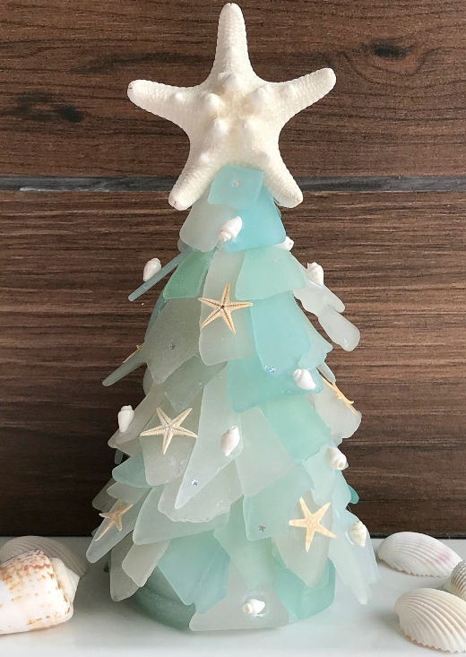 Mini Cone Christmas Tree Ideas Seaglass Beach Glass