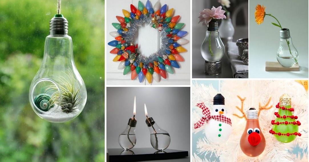 diy home 20+ Awesome DIY Ideas For Recycling Old Light Bulbs