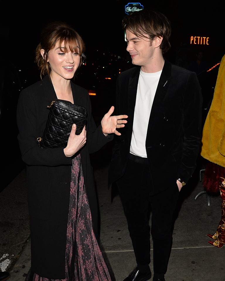 Natalia Dyer & Charlie Heaton || Outside the Dior Addict Lacquer Pump