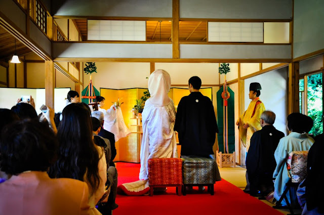 Traditional Japanese wedding ceremony