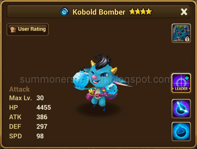 Kobold Bomber (Water) Summoners War